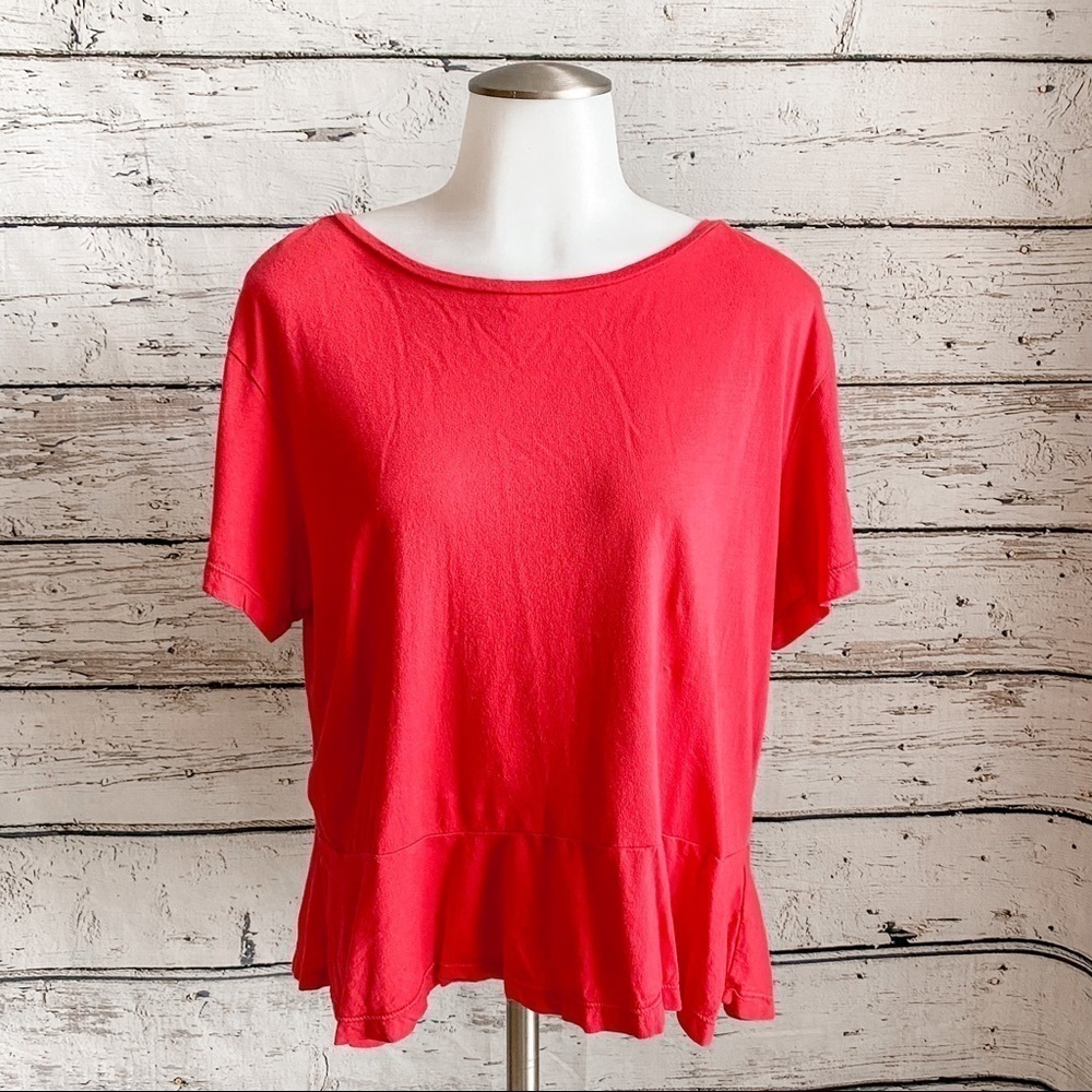 Red BP ruffle shirt